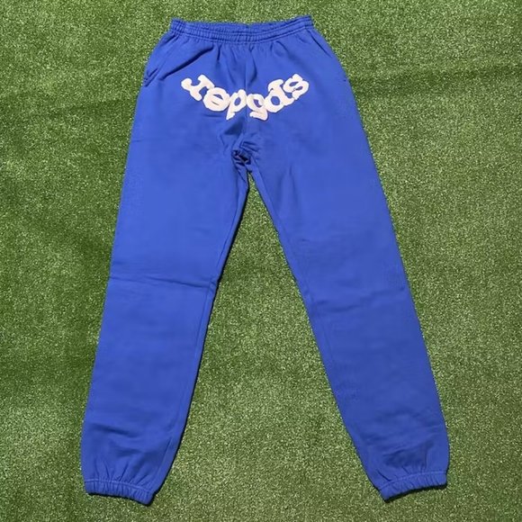 Sp5der sweatpants blue